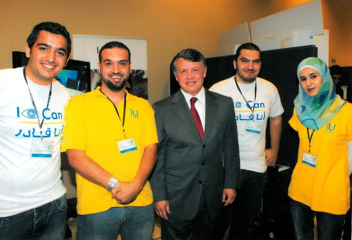 With King Abdullah II of Jordan