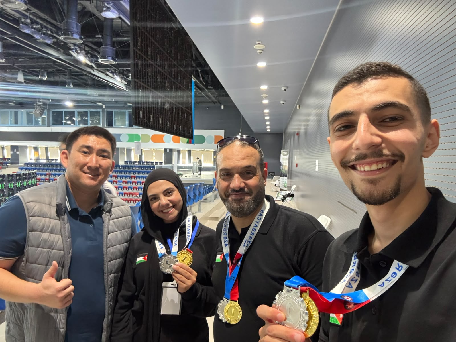 Team Jordan with medals — Caspian Cup 2026